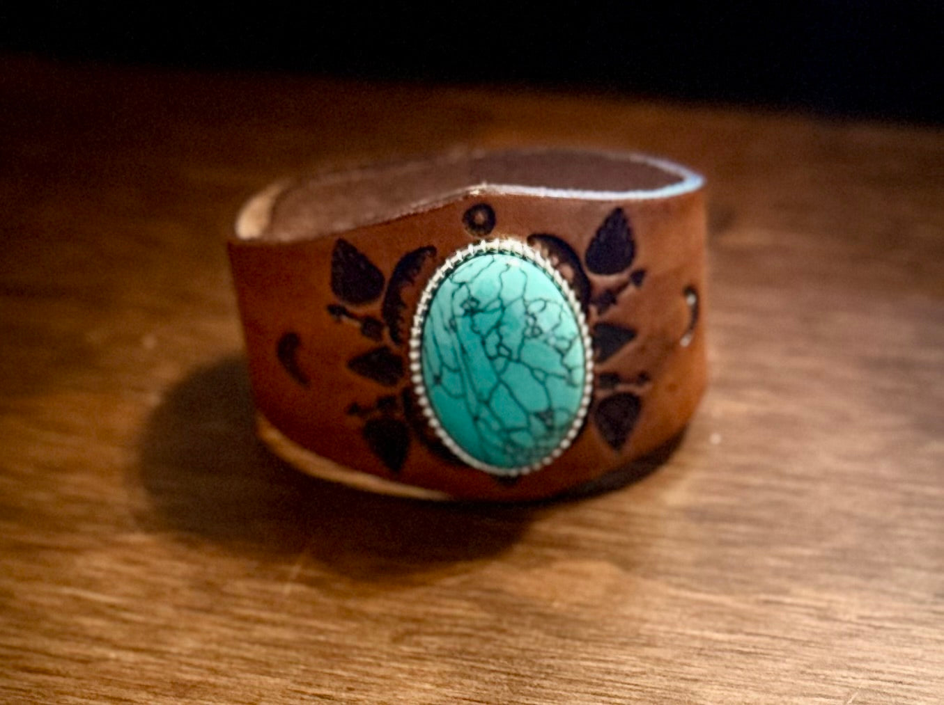 Brown and turquoise bracelet
