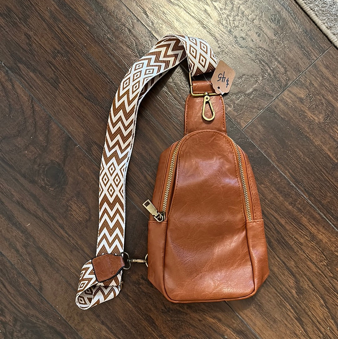Leather cross body