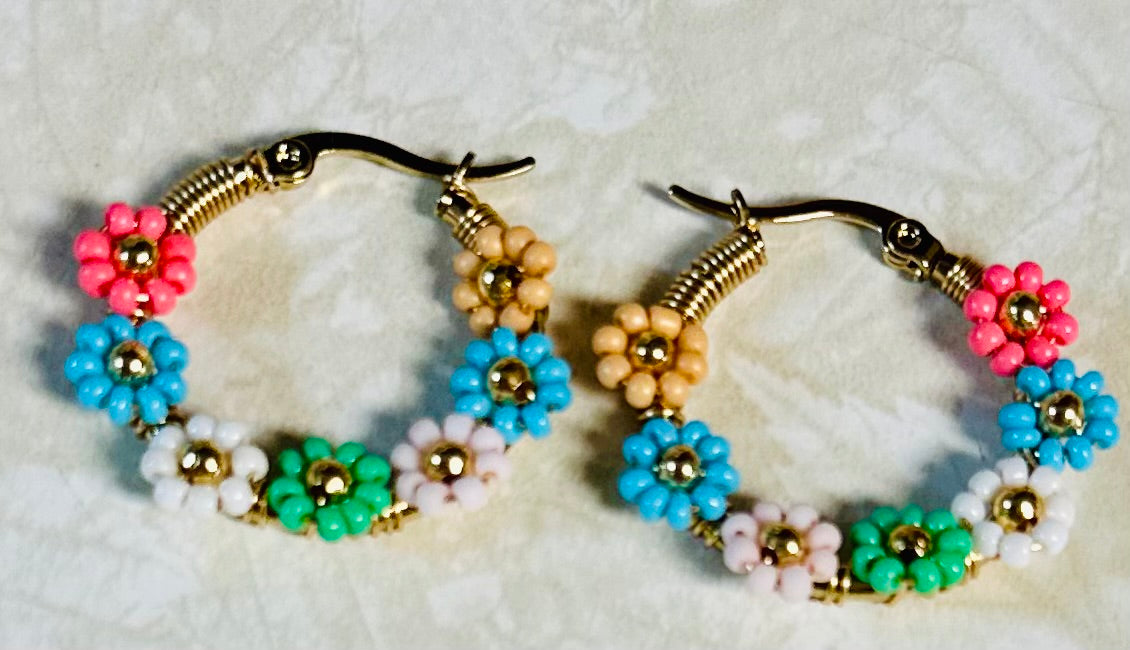 Flower earrings