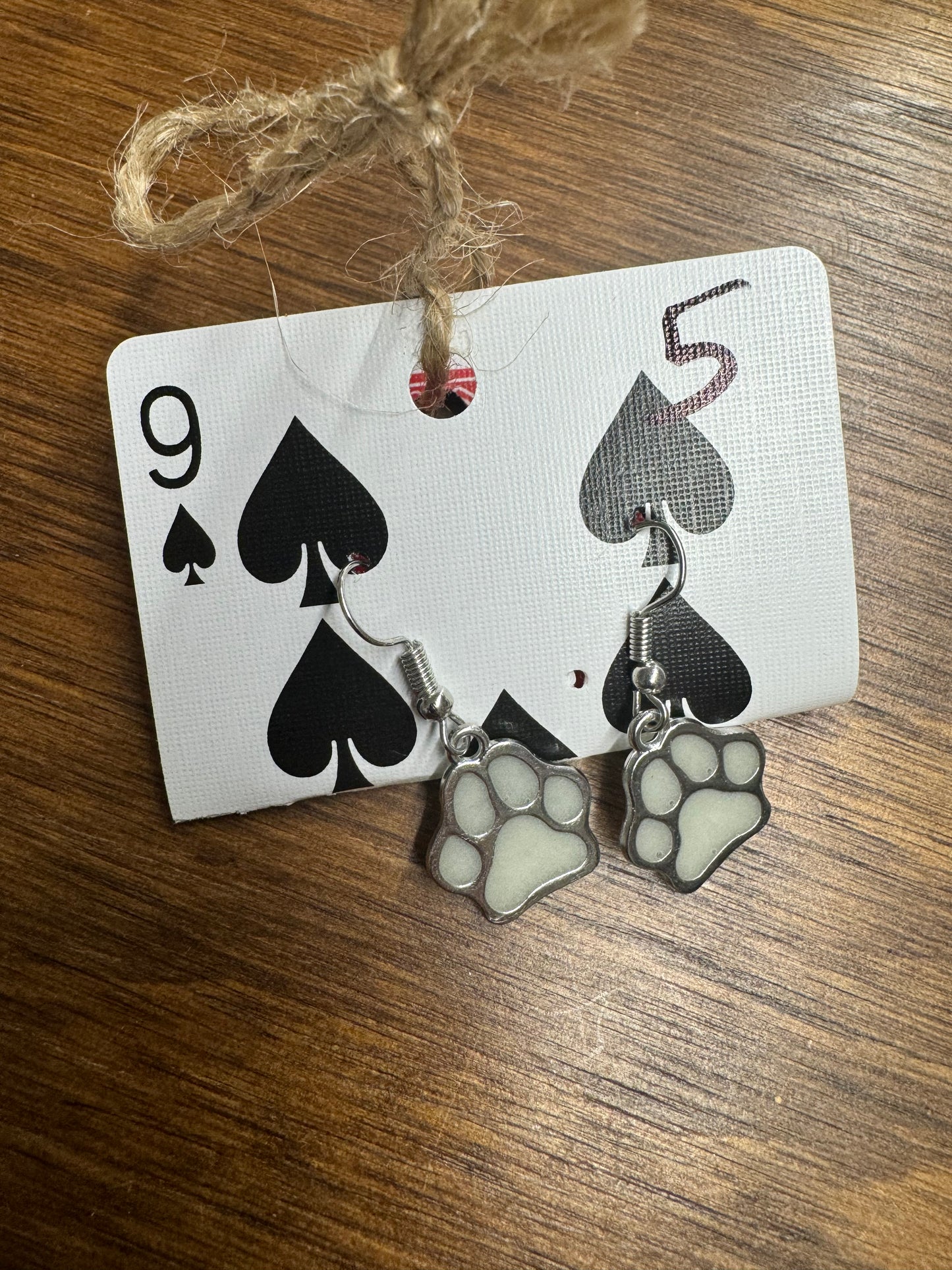 Paw print earrings