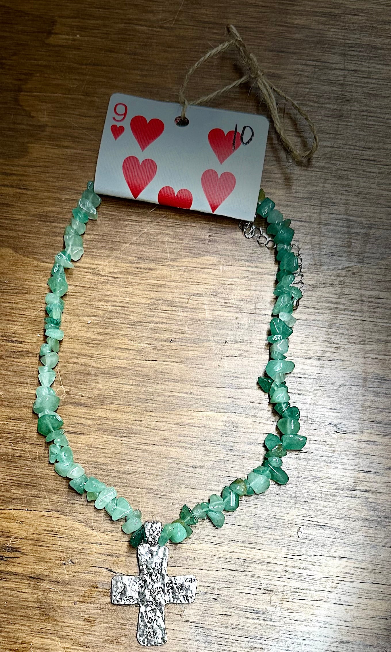 Turquoise cross necklace