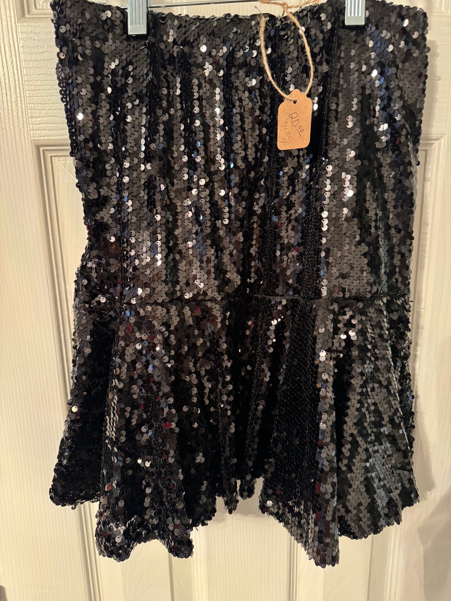 Black sequin skirt - size 4