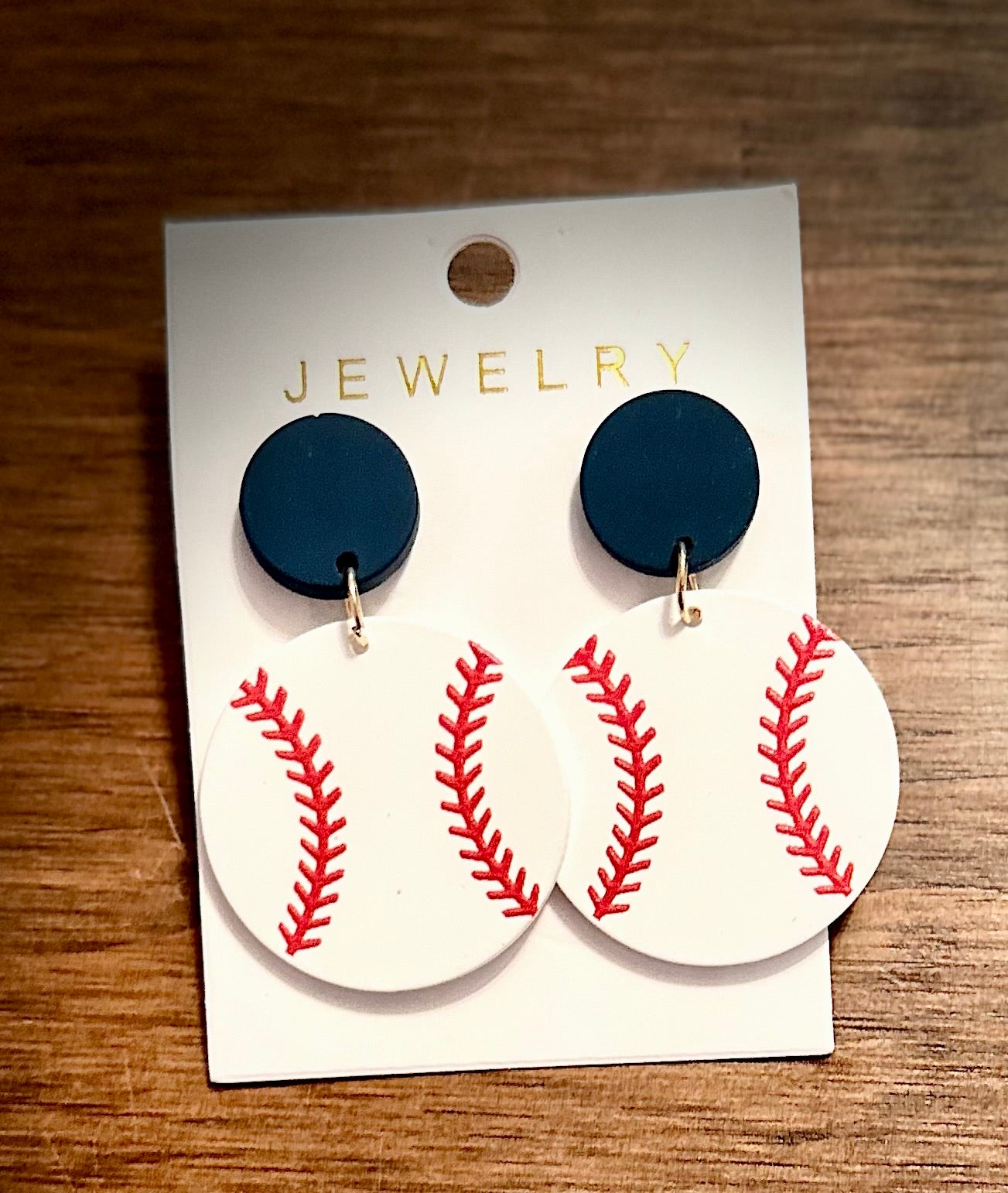 Baseball earrings