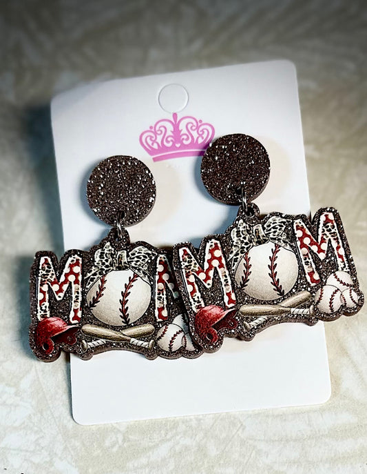 Baseball Earrings