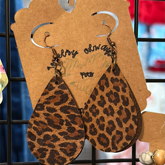 Leopard earrings