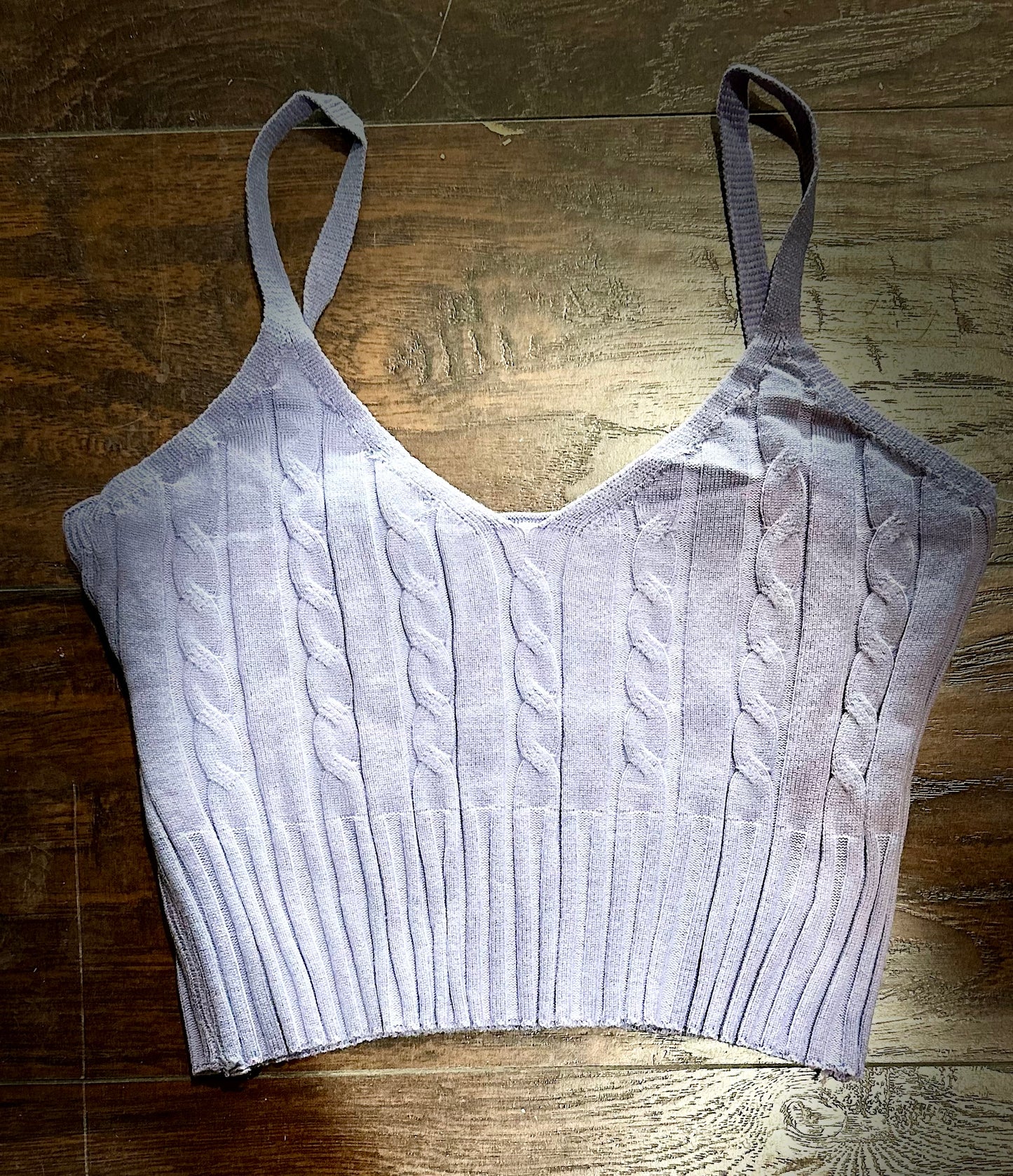 Purple cropped cami