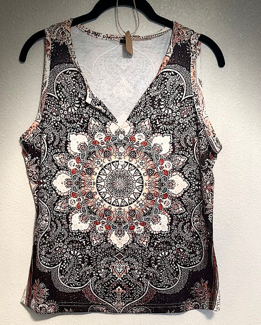 Floral, tank top size large