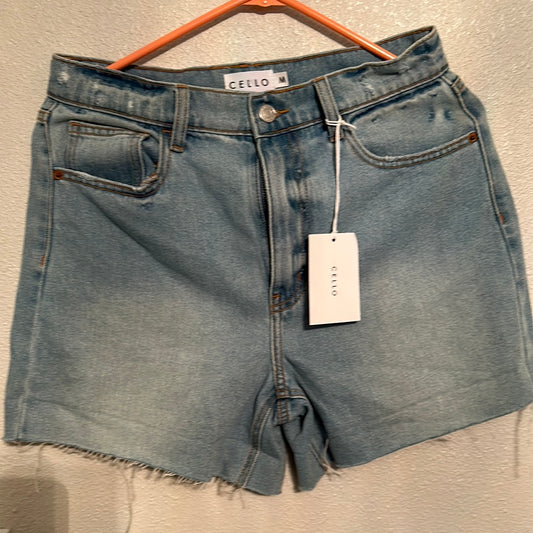 High waisted denim shorts, size medium