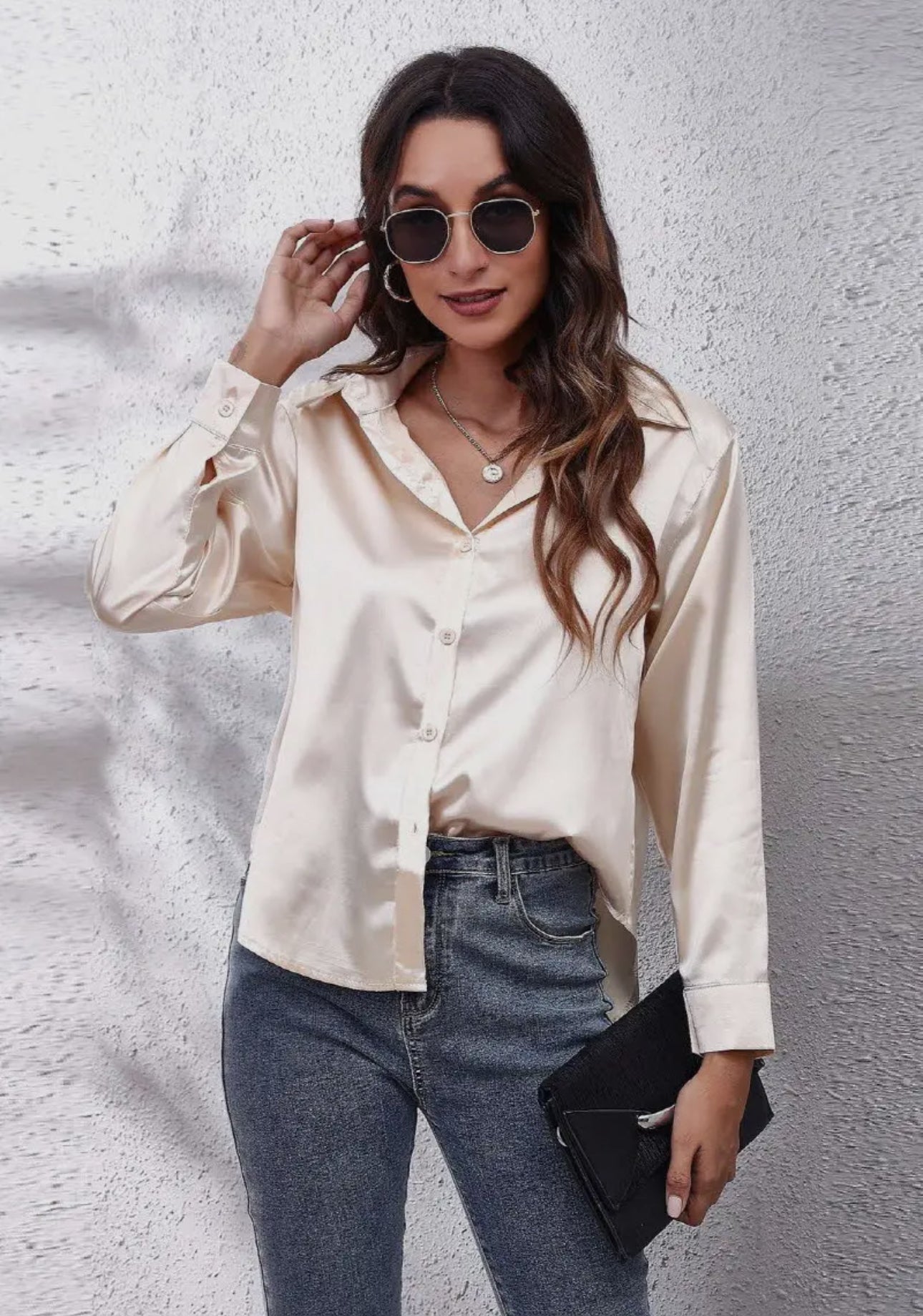Champagne blouse