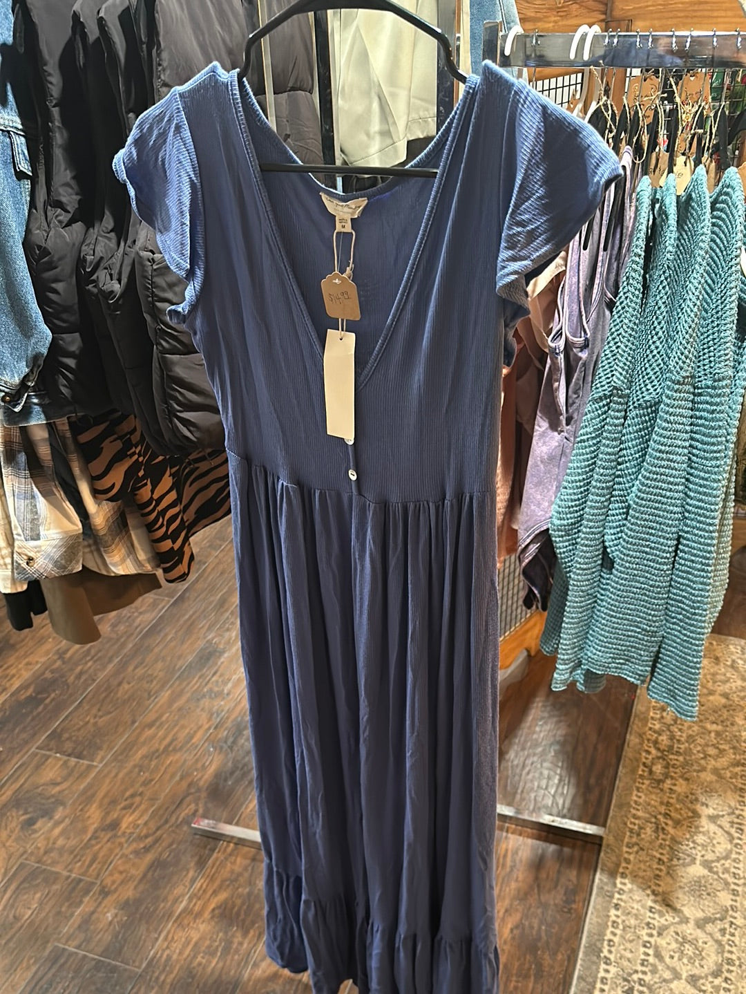 Blue maxi dress size medium