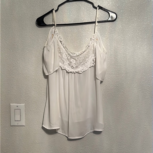 White off the shoulder, blouse size medium