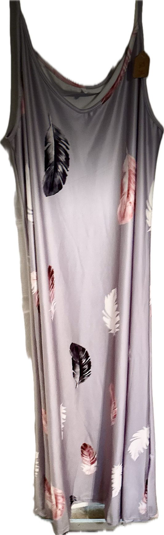 Gray feather dress - XL